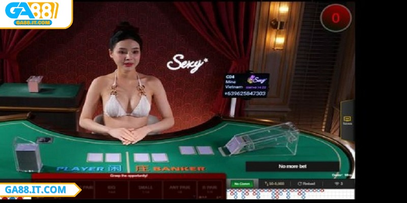 Không gian sảnh bài tạo nên cảm nhận khi chơi Baccarat GA88